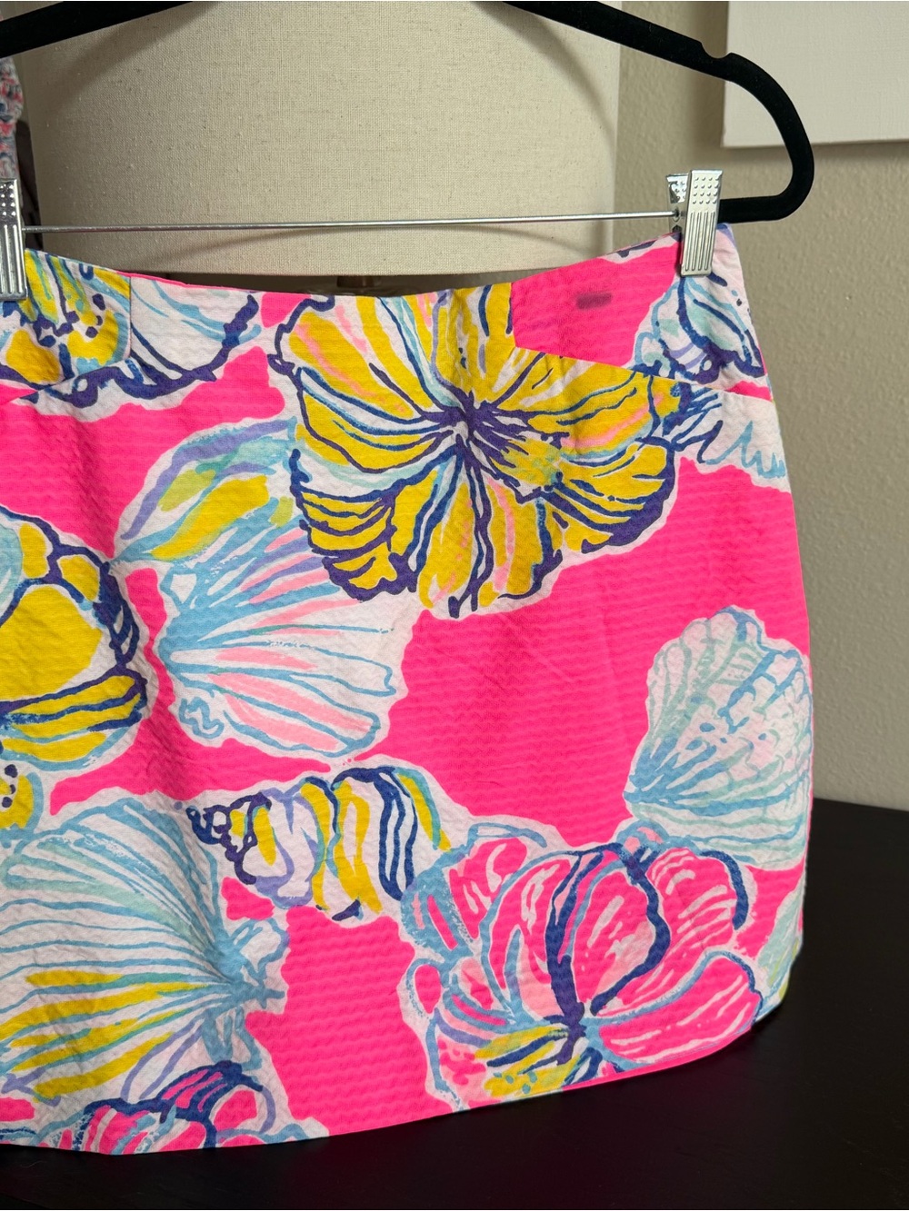 Lilly Pulitzer Neon Pink Floral Mini Skirt